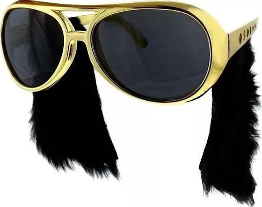 Elvis Costume Accessory: Godan Glasses with Sideburns