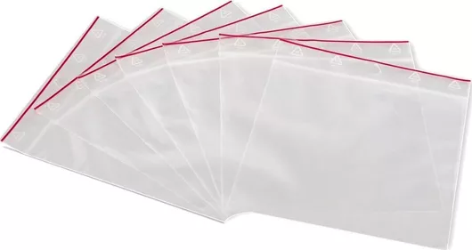 Ziplock Bags - 100 Pieces, Transparent & Resealable, 40x60 mm