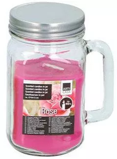 Arti Casa Scented Candle In A Jar Rose