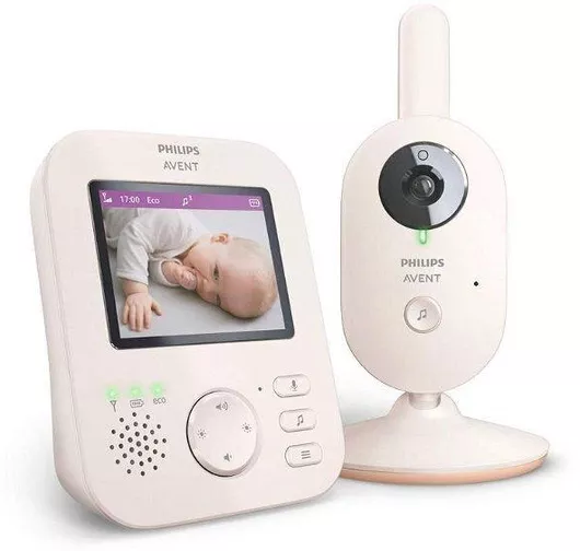 Philips Ασύρματη Ενδοεπικοινωνία Μωρού με Κάμερα & Οθόνη 2.8" , Αμφίδρομη Επικοινωνία & Νανουρίσματα