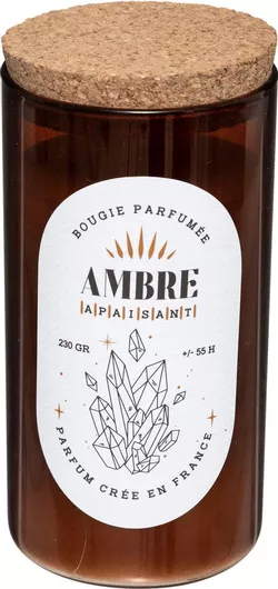 Αρωματικό Κερί Atmosphera σε Βάζο με Άρωμα Ambre Μελί 6.5x12.5cm