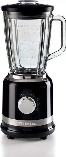 Ariete Moderna Μπλέντερ για Smoothies με Γυάλινη Κανάτα 1.5lt 1000W Μαύρο