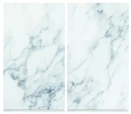 Zeller Σετ Επιφάνεια Κοπής Γυάλινη Διάφανο 52x30cm 2τμχ