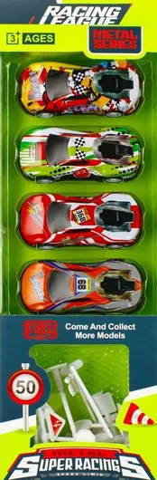 Metal Racing Cars with Accessories
