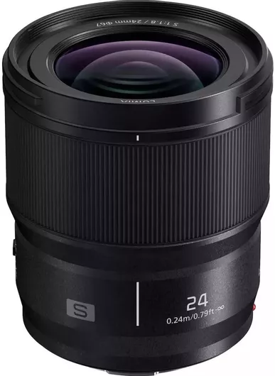 Φωτογραφικός Φακός Panasonic Full Frame LUMIX S 24mm F1.8 Telephoto για Leica L Mount Μαύρος