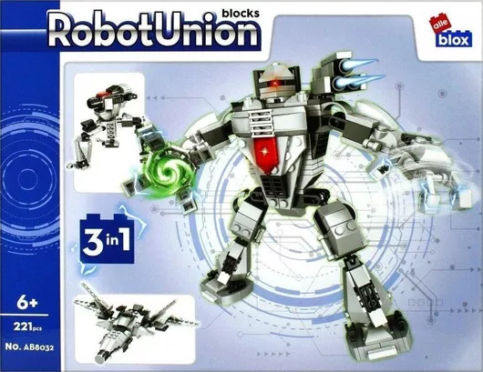 Τουβλάκι Alleblox 3in1 Robot Union για 6+ Ετών 221τμχ