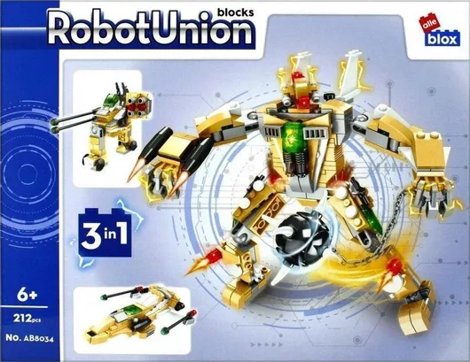 Τουβλάκι Alleblox 3in1 Robot Union για 6+ Ετών 212τμχ