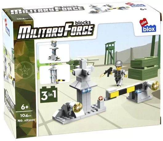 Τουβλάκι Alleblox Military Force 3in1 για 6+ Ετών 104τμχ