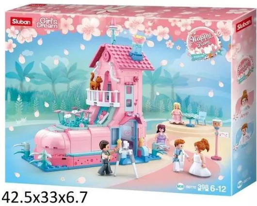 Τουβλάκι Sluban Girl's Cottage Couple Young για 6 - 12 Ετών 398τμχ