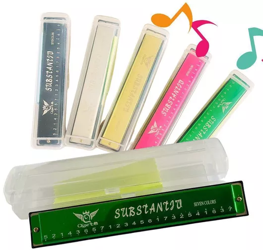 Σετ Metal Harmonica Musical Instrument 24 Holes Age