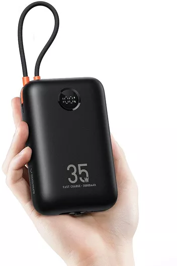 Veger W3018 Power Bank 30000mAh 35W με Θύρα USB-A & Θύρα USB-C Power Delivery / Quick Charge 3.0 Μαύρο