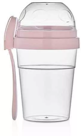 Δοχείο Φαγητού Veltihome Πλαστικό 600ml Ροζ