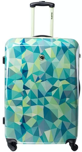 Βαλίτσα Ταξιδίου Iguana Μεγάλη Σκληρή Ύψους 78cm με 4 Ρόδες Μπλε