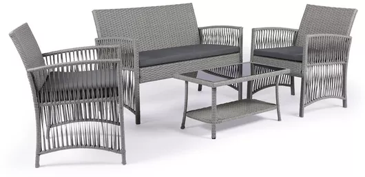 Σετ Σαλονιού Εξωτερικού Χώρου Ifos Γκρι 4τμχ