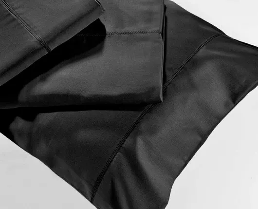 Σετ Μαξιλαροθήκες Down Town Home S250 με Φάσα 52x75cm 10 Μαύρο