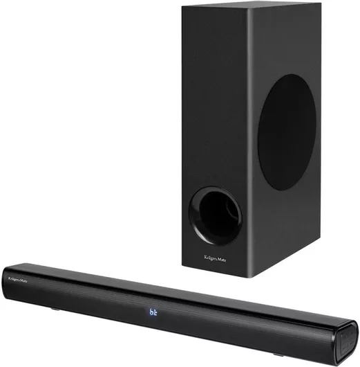 Soundbar Kruger & Matz Planet 2.1 2.1 Bluetooth & HDMI 16W με Ασύρματο Subwoofer & Τηλεχειριστήριο Μαύρο