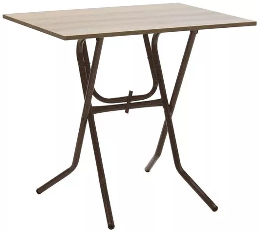Τραπέζι Κουζίνας Clack Πτυσσόμενο Ξύλινο με Μεταλλικό Σκελετό 80x60x75cm