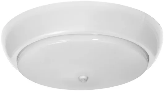Adviti Koko Ceiling Light with Motion Sensor, 2xE27 40W, IP44 IK10, White