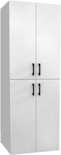 Ντουλάπι Μπάνιου Πλυντηρίου Megapap Millay Μ70xΒ70xΥ180cm Λευκό