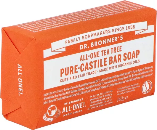 Μπάρα Σαπουνιού Dr.Bronner's Τεϊόδεντρο 140gr 