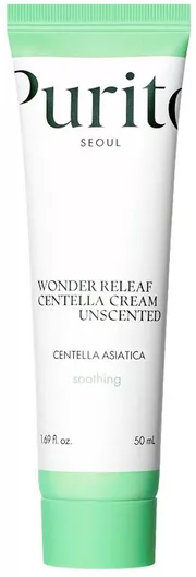 Purito Centella Unscented Recovery Κρέμα Αναδόμησης για Ευαίσθητες Επιδερμίδες με Ceramides 50ml