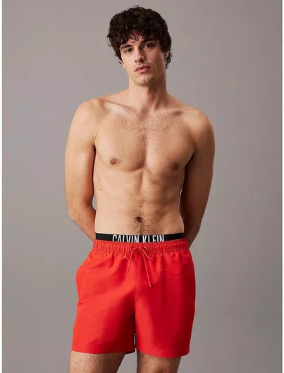 Calvin Klein Waistband Ανδρικό Κόκκινο Μαγιό Σορτς