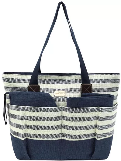 Τσάντα Θαλάσσης Doca Ψάθινη Μπλε