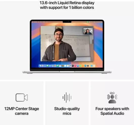 Apple MacBook Air 13.6" IPS Retina Display M4-10‑core/16GB/256GB SSD/8-Core GPU Silver US Keyboard