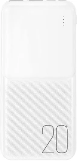 Power Bank XO PR252 20000mAh με 2 Θύρες USB-A Power Delivery / Quick Charge 2.0 Λευκό