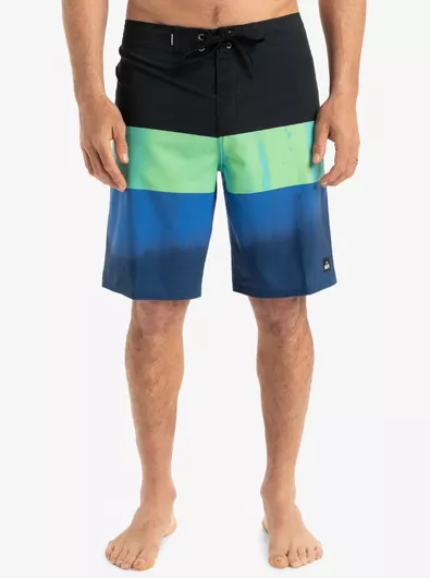Quiksilver Men's Surfsilk Straight Leg 20" Boardshorts - Nebulas Blue Swimwear