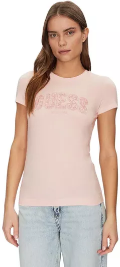 Guess Γυναικείο T-shirt Ροζ