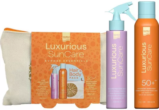 Σετ Αντηλιακών Luxurious Suncare Promo Hair Protection Spray 200ml & Antioxidant Sunscreen Invisible Spray Spf50+ 200ml
