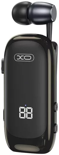XO ΒΕ51 In-ear Bluetooth Handsfree Ακουστικό Πέτου Μαύρο