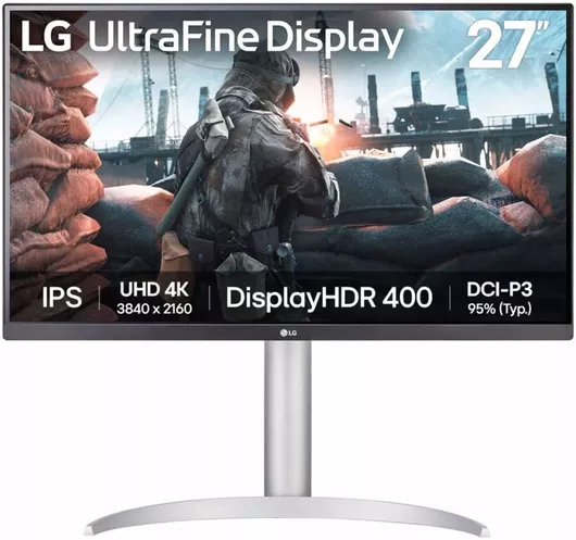 LG UltraFine 27UP650K-W IPS HDR Monitor 27" 4K 3840x2160 με Χρόνο Απόκρισης 5ms GTG