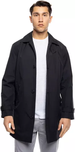 Biston Ανδρική Καμπαρντίνα Μαύρο