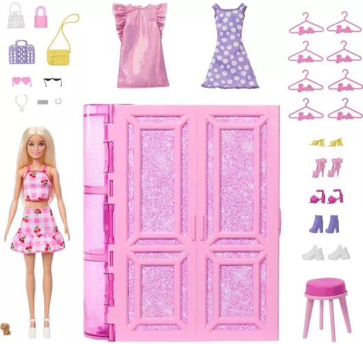 Barbie Dream Closet Doll Playset Accessories, Mattel