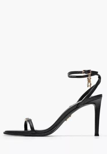 Steve Madden Μαύρο Δερμάτινα Πέδιλα