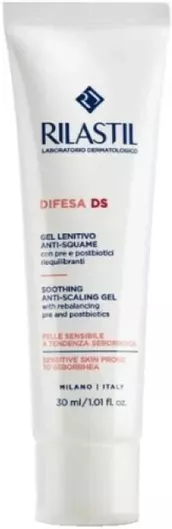 Gel Προσώπου Rilastil Defense DS Soothing Anti Scaling Ενυδατικό για Ευαίσθητες Επιδερμίδες 30ml
