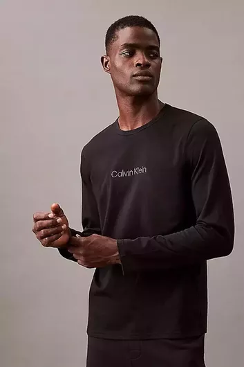 Calvin Klein Μακρυμάνικη Μπλούζα Μαύρο