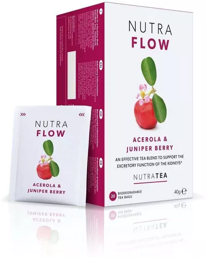 Αφέψημα Nutra Tea Flow Acerola & Juniper Berry Ουροποιητικό Σύστημα Θεραπευτικό 40gr 20 Φακελίσκοι
