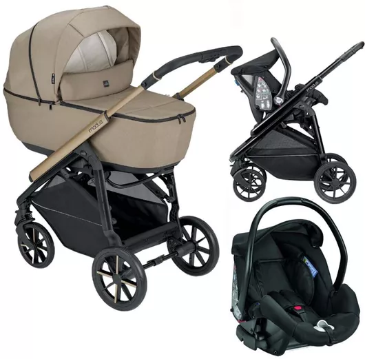 Καρότσι Μωρού Cam Modus Duo Ρυθμιζόμενο 3 σε 1 Kατάλληλο για Nεογέννητο Col.602 Beige 13.4kg