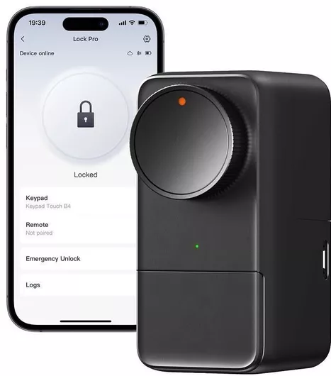 Ηλεκτρονική Κλειδαριά Switchbot σε χρώμα Μαύρο με Σύνδεση Bluetooth