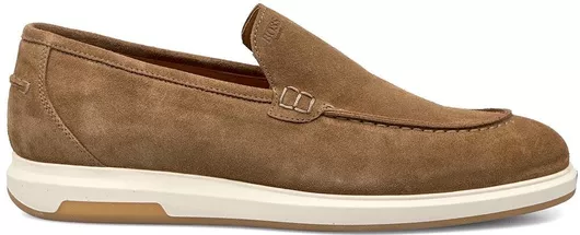 Boss Shoes Suede Ανδρικά Μοκασίνια Καφέ