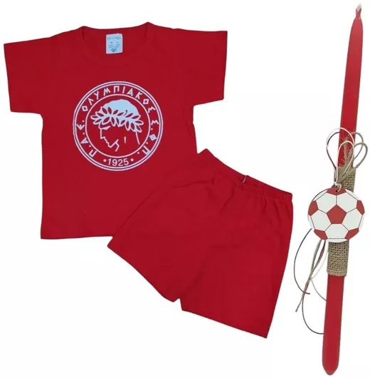 Πασχαλινή Λαμπάδα Στρογγυλή Κόκκινο