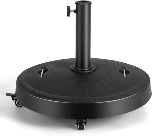 Βάση Ομπρέλας Costway Μέταλλο  38-38mm Στρογγυλή Μπεζ 52x52x52cm