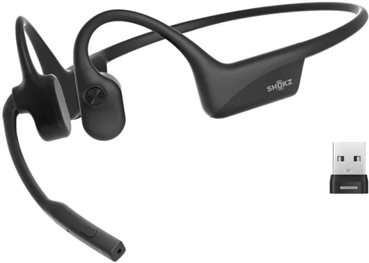 Multimedia Ακουστικό Shokz OpenComm2 UC 2025 Ασύρματο Bone Conduction με μικρόφωνο & σύνδεση USB-A