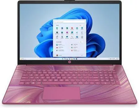 Laptop HP 17-cn0114ds 17.3" Celeron-N4120/4GB/128GB SSD/W11 Home Pale Rose Gold International English Keyboard