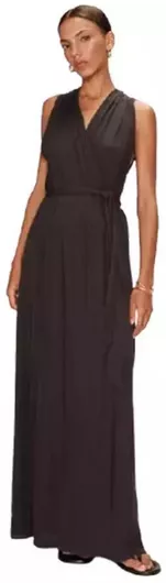 Grace & Mila Μαξι Φόρεμα Ανθρακί