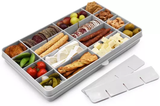 Παιδικό Δοχείο Φαγητού Melii Snackle Box Xl Πλαστικό Γκρι