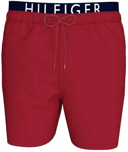 Tommy Hilfiger Ανδρικό Μαγιό Βερμούδα Medium Drawstring Κόκκινο